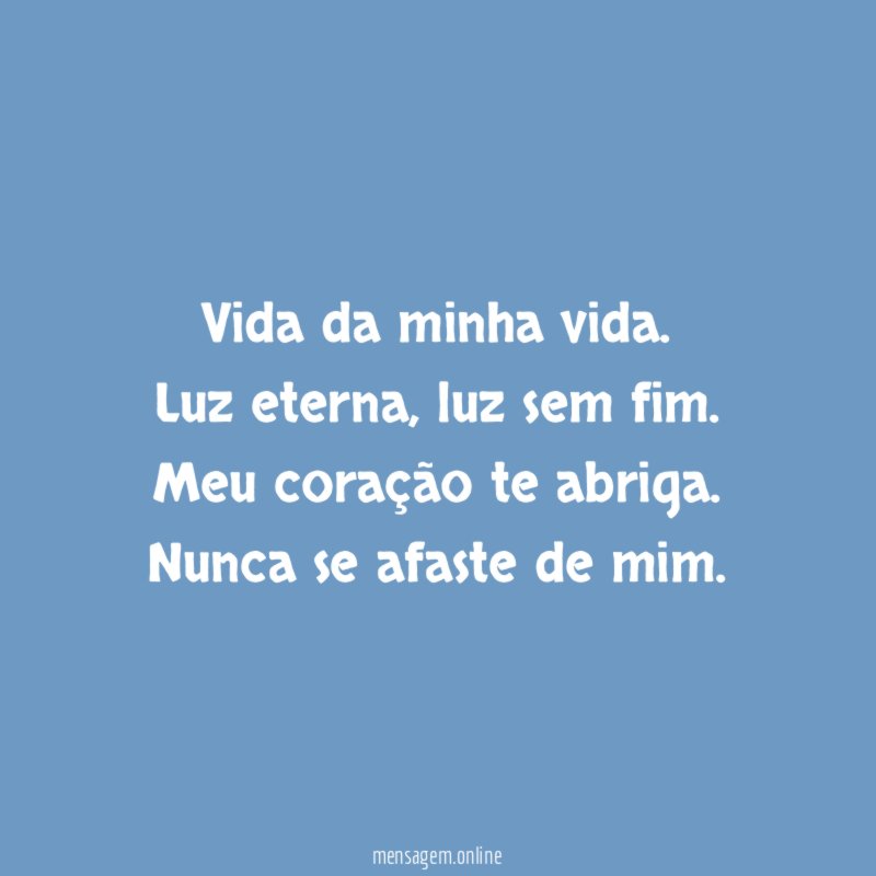 Vida da minha vida