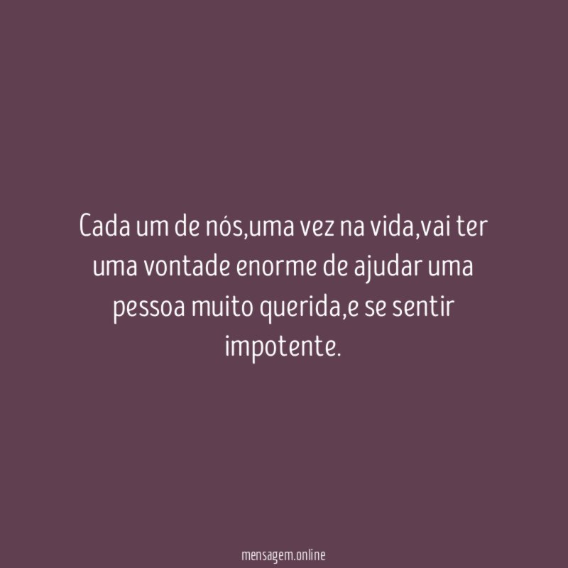 Cada um de nós
