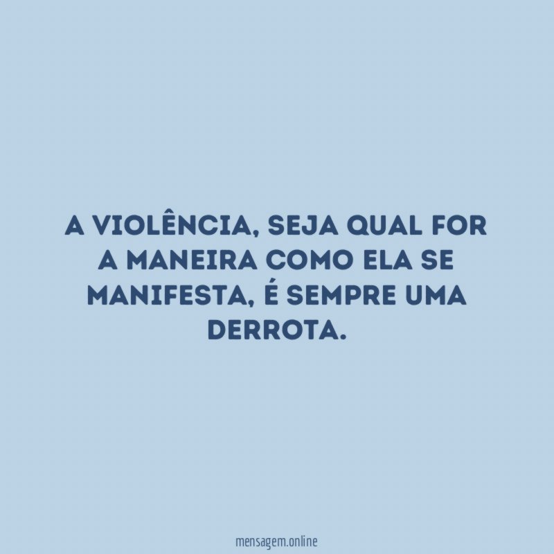 A violência