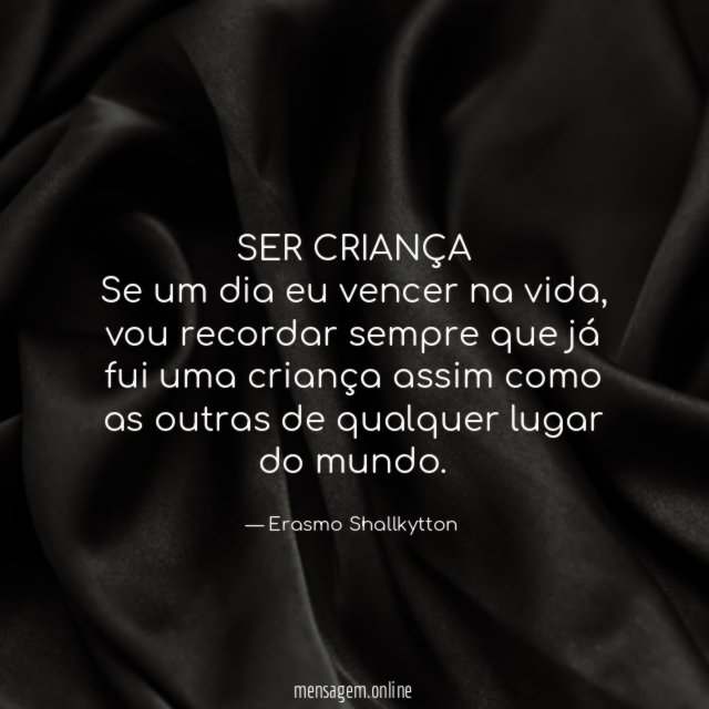 SER CRIANÇA