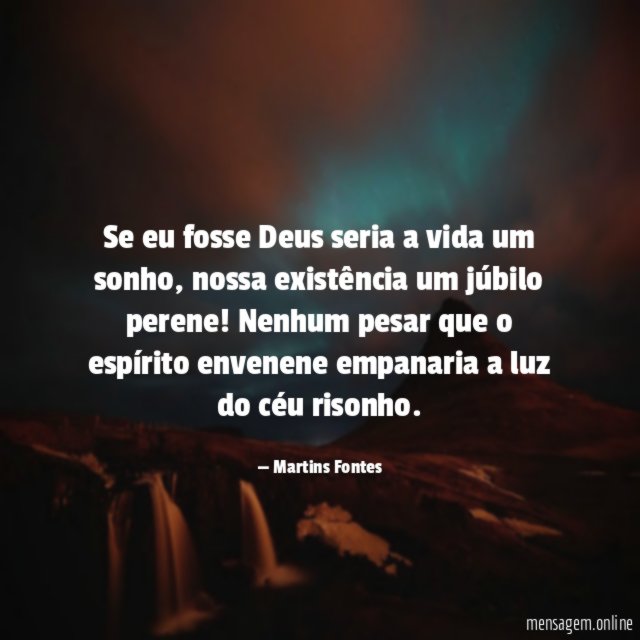 Se eu fosse Deus seria a vida um sonho