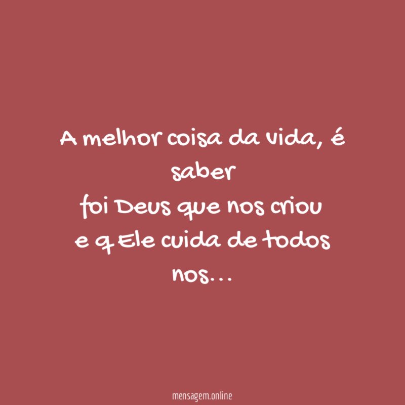 A melhor coisa da vida