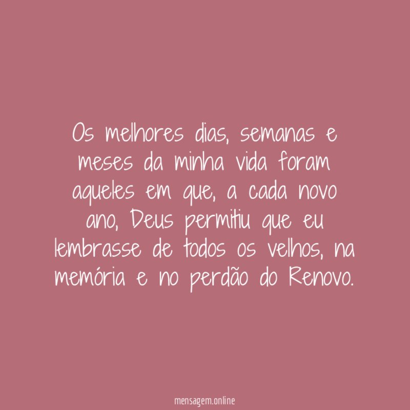 Os melhores dias