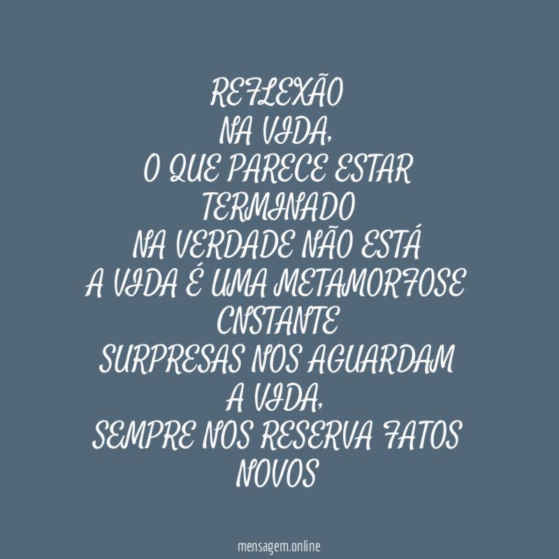 REFLEXÃO