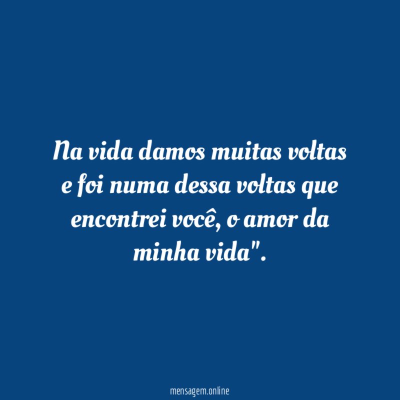 Na vida damos muitas voltas e foi numa