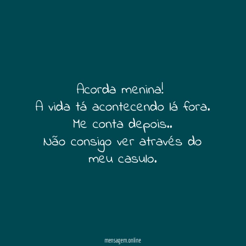Acorda menina