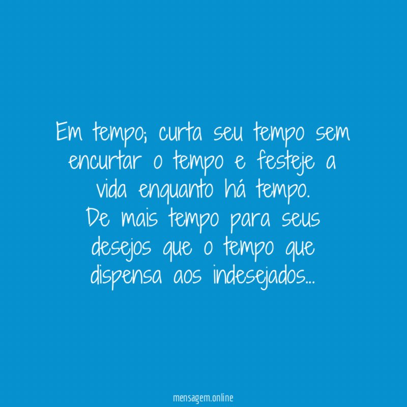 Em tempo