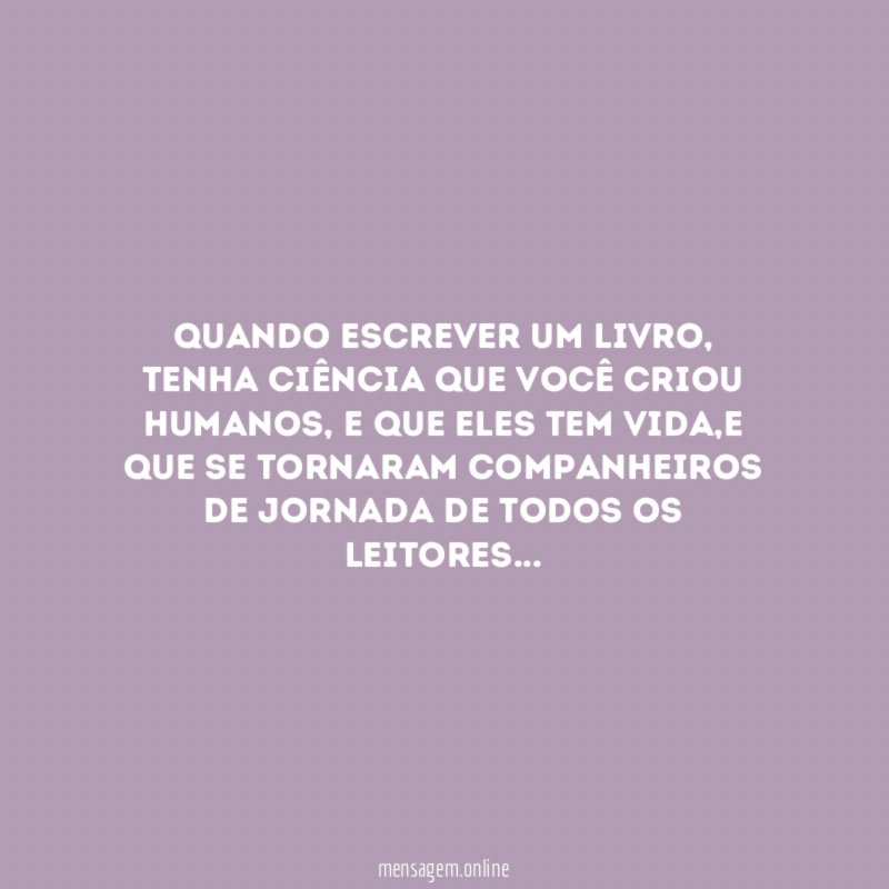 Quando escrever um livro