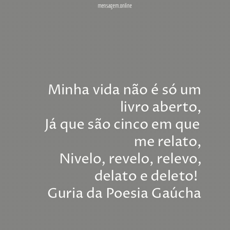 Minha vida não é só um livro aberto