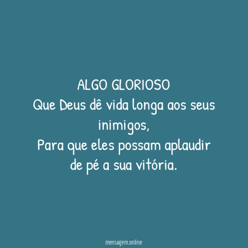 ALGO GLORIOSO