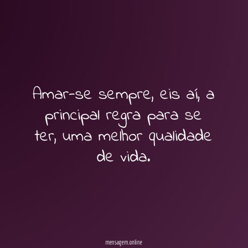 Amar-se sempre