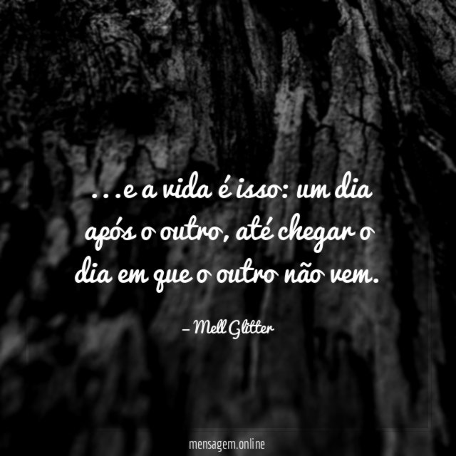 e a vida é isso