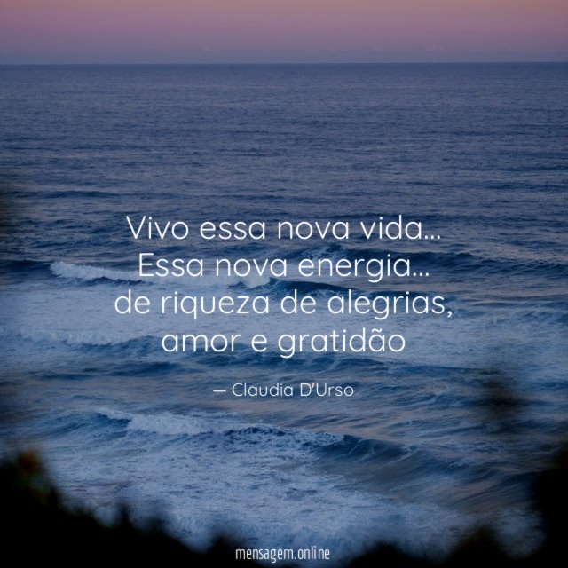 Vivo essa nova vida
