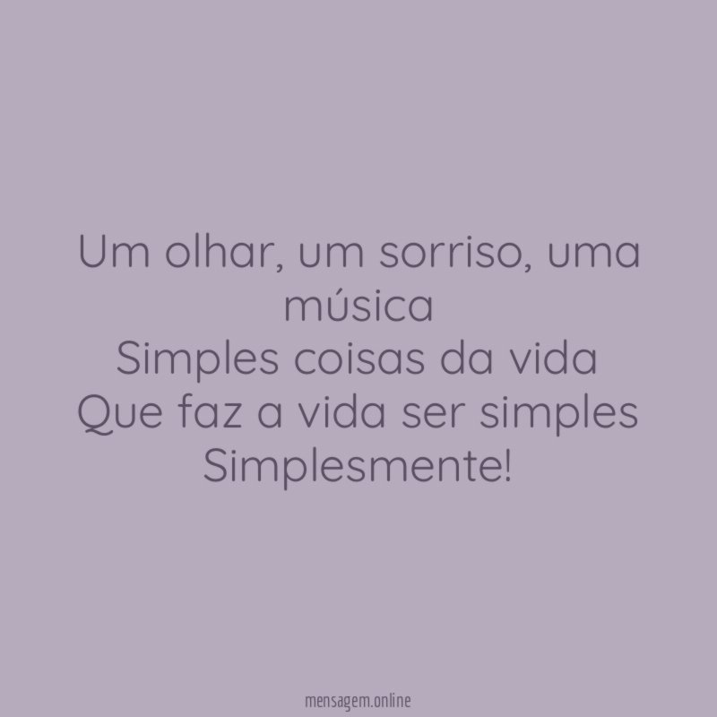 Um olhar