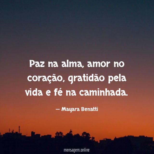 Paz na alma