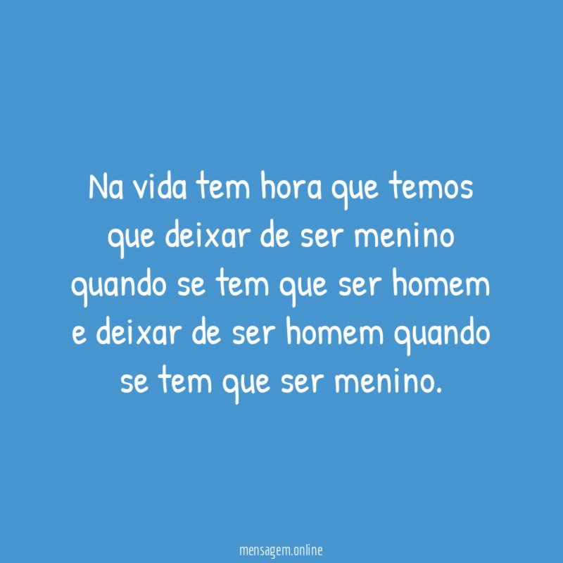 Na vida tem hora que temos que deixar