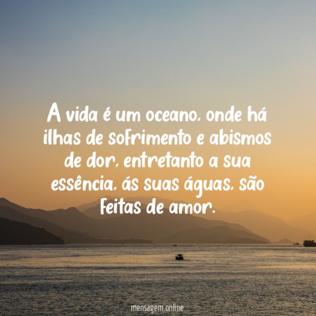 A vida é um oceano