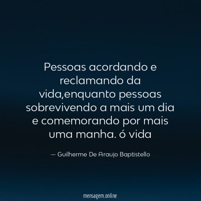 Pessoas acordando e reclamando da vida
