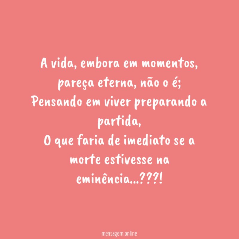 A vida