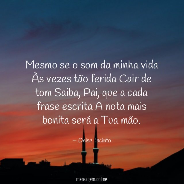 Mesmo se o som da minha vida Às