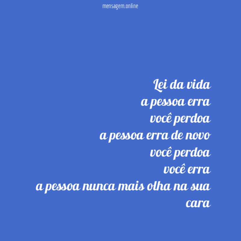 Lei da vida