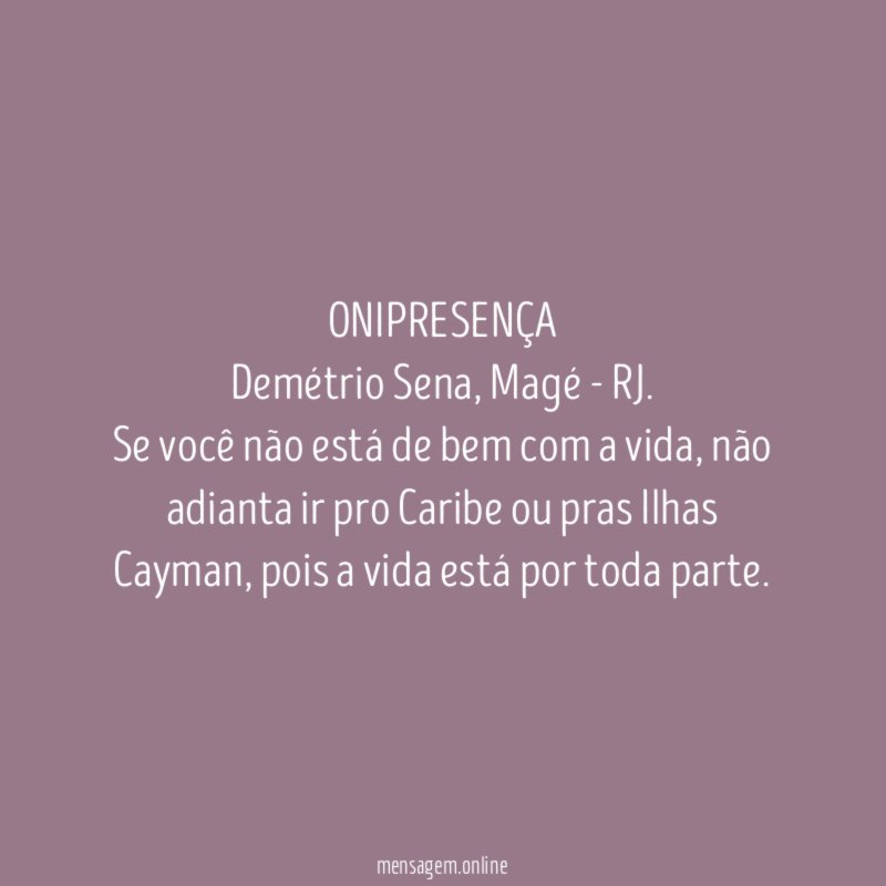 ONIPRESENÇA