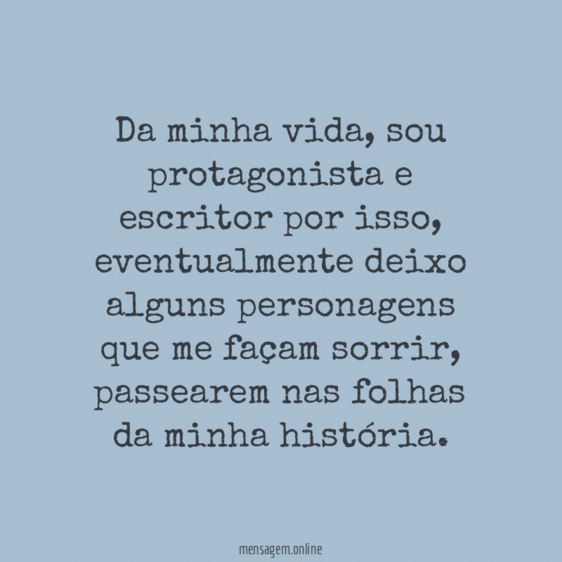 Da minha vida