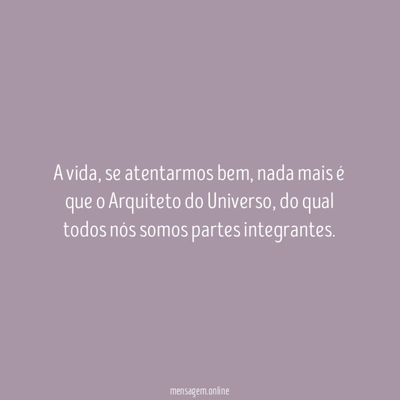 A vida