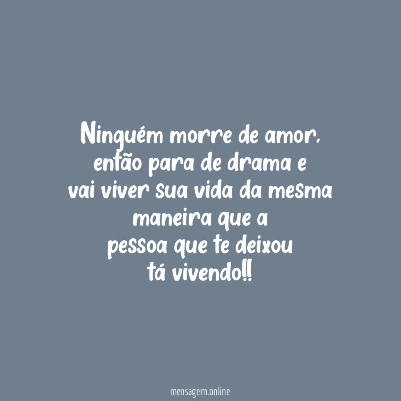 ninguém morre de amor