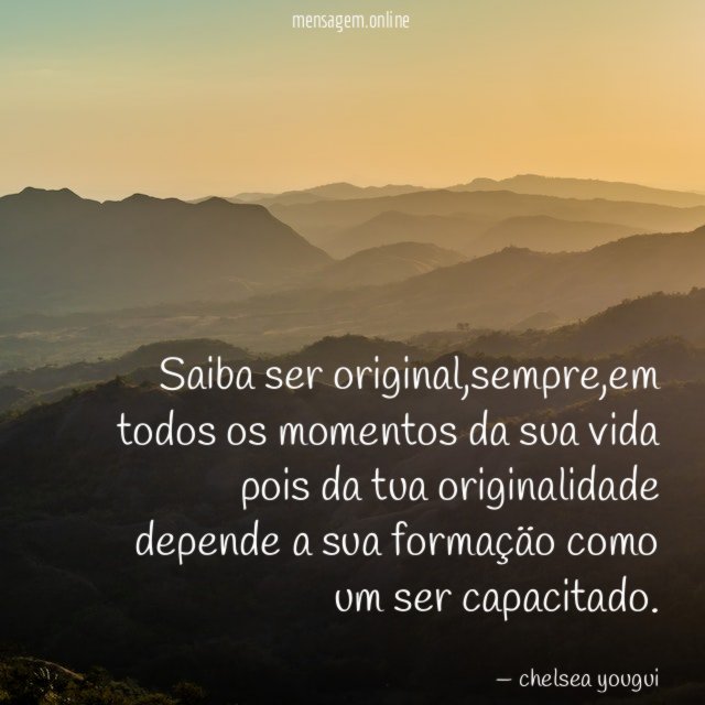 saiba ser original