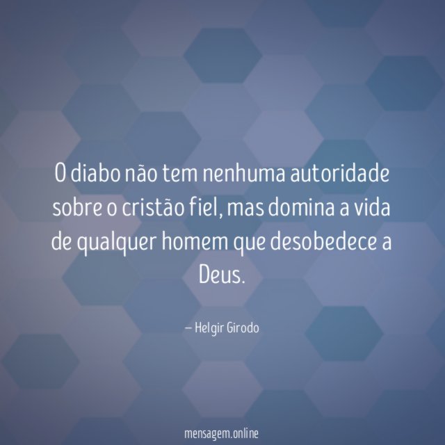 O diabo não tem nenhuma autoridade sobre o cristão fiel