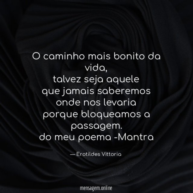 O caminho mais bonito da vida