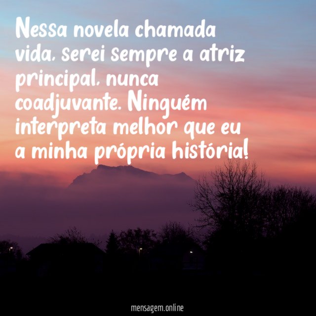 Nessa novela chamada vida