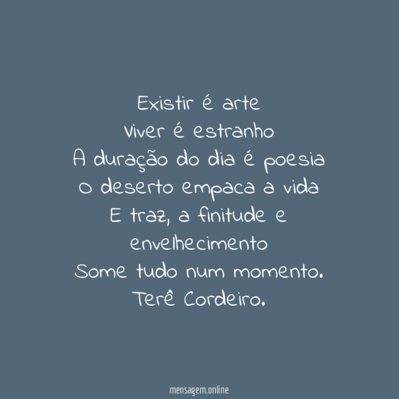 Existir é arte