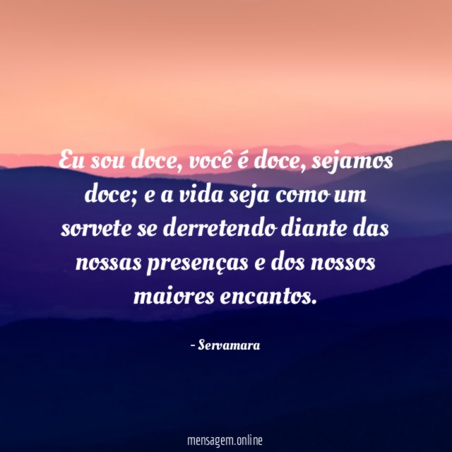 Eu sou doce