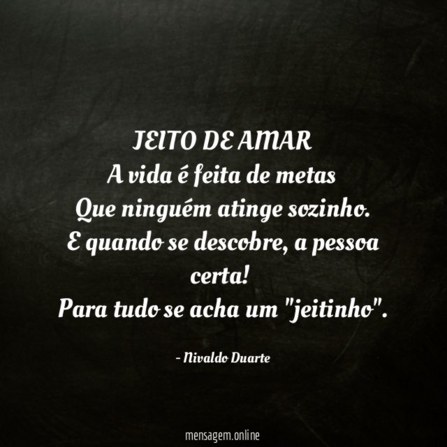 JEITO DE AMAR