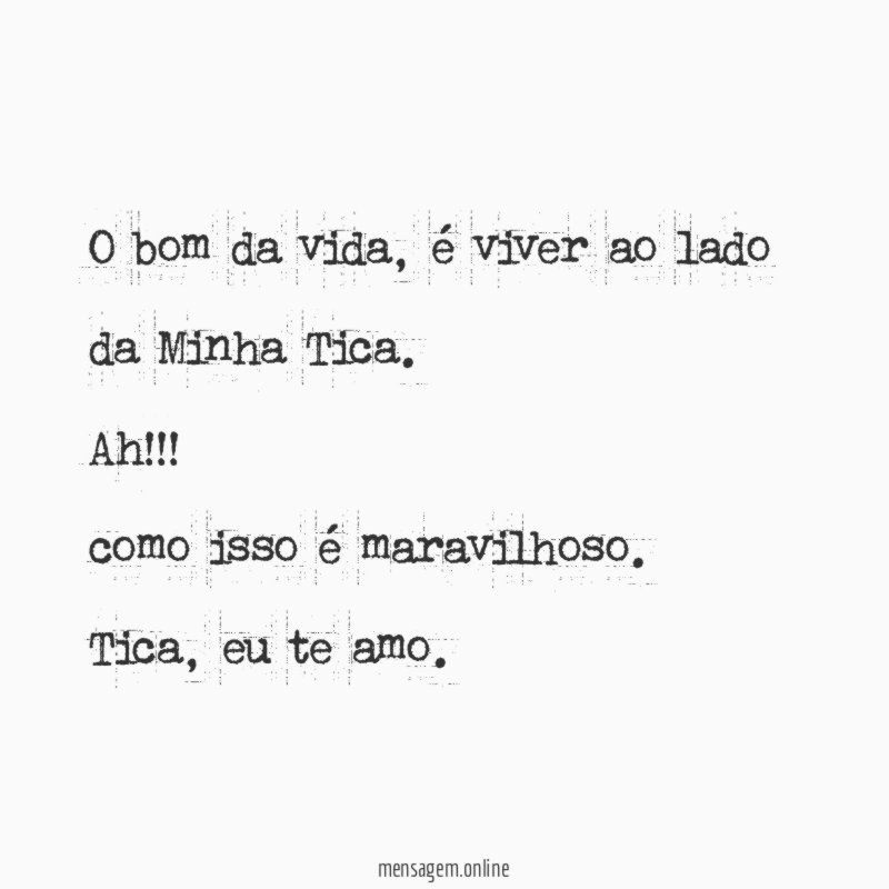 O bom da vida