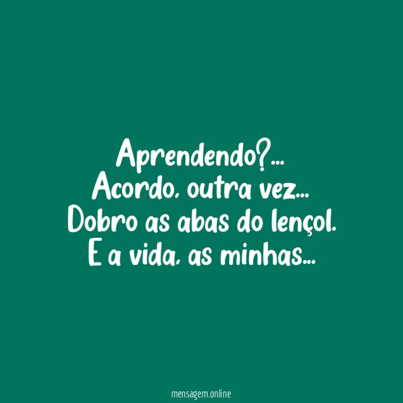 Aprendendo?…