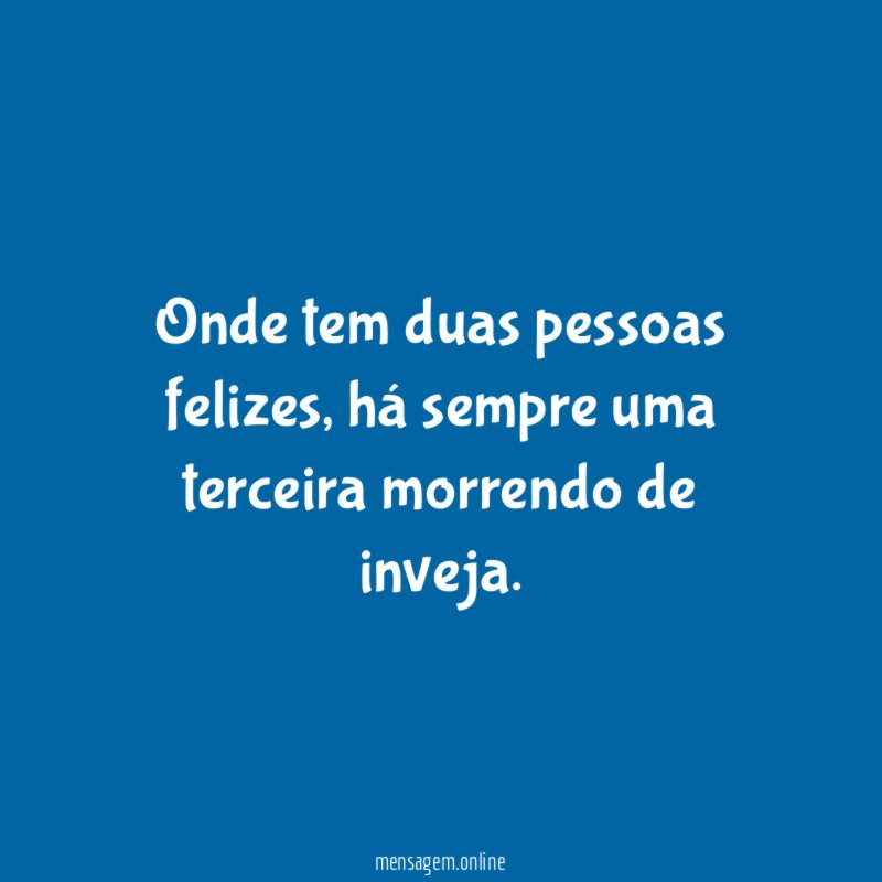 Onde tem duas pessoas felizes