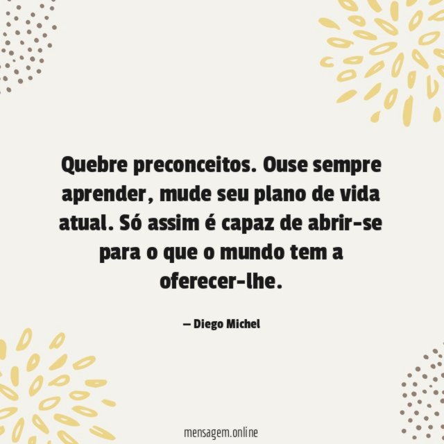 Quebre preconceitos