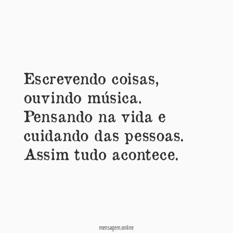 Escrevendo coisas