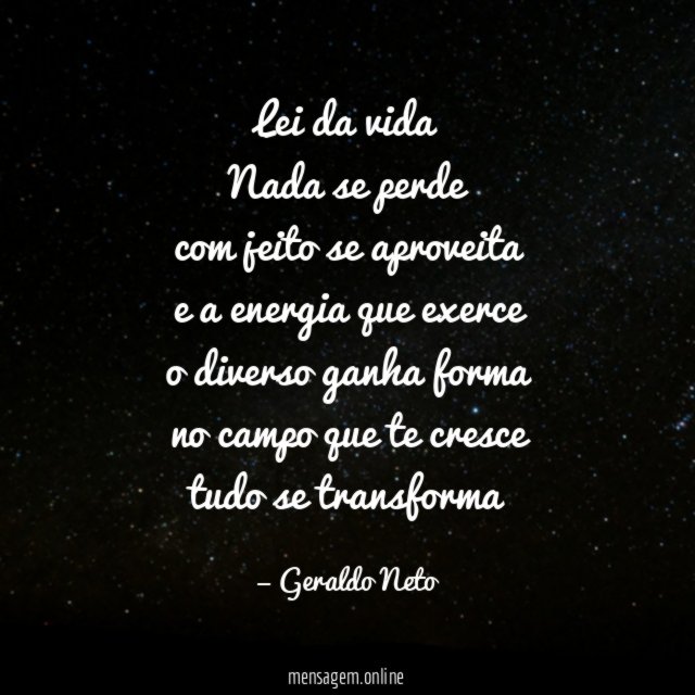 Lei da vida