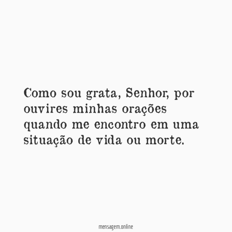 Como sou grata
