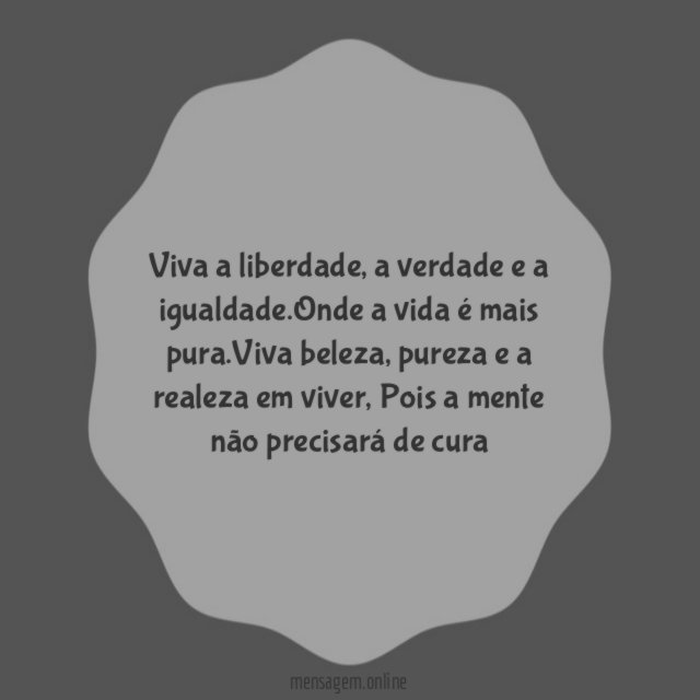 Viva a liberdade