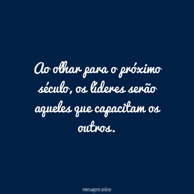 Ao olhar para o próximo século