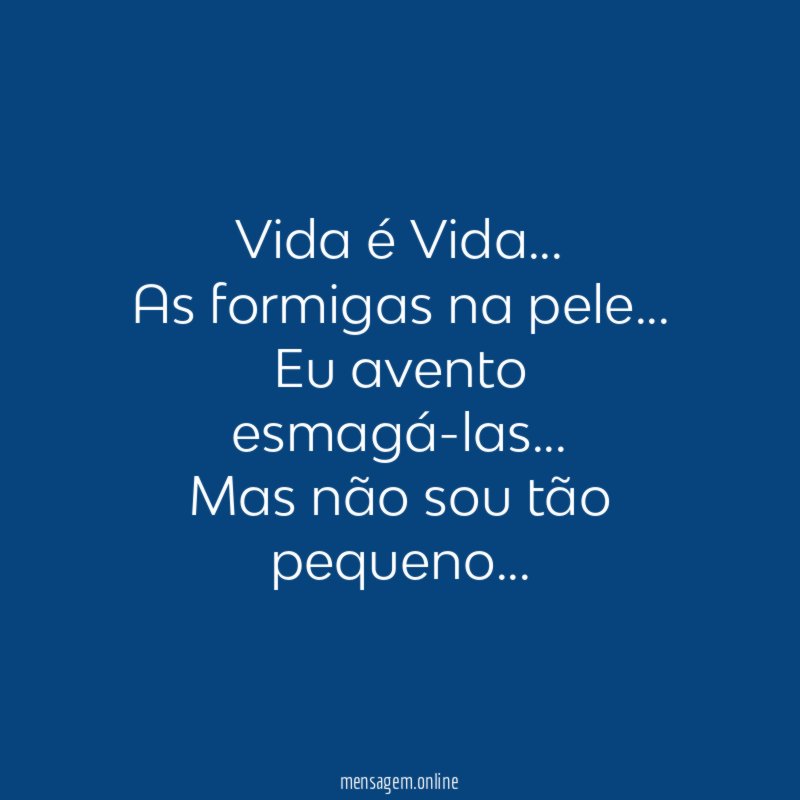 Vida é Vida…