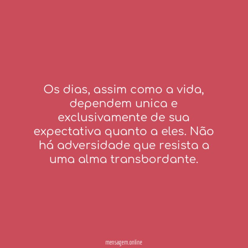 Os dias