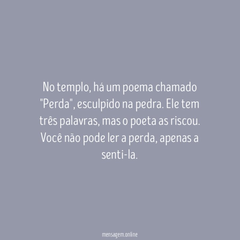 No templo