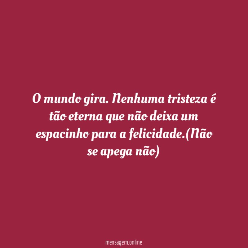 O mundo gira