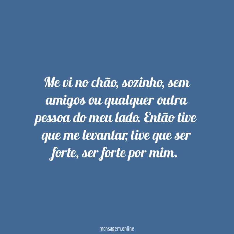Me vi no chão
